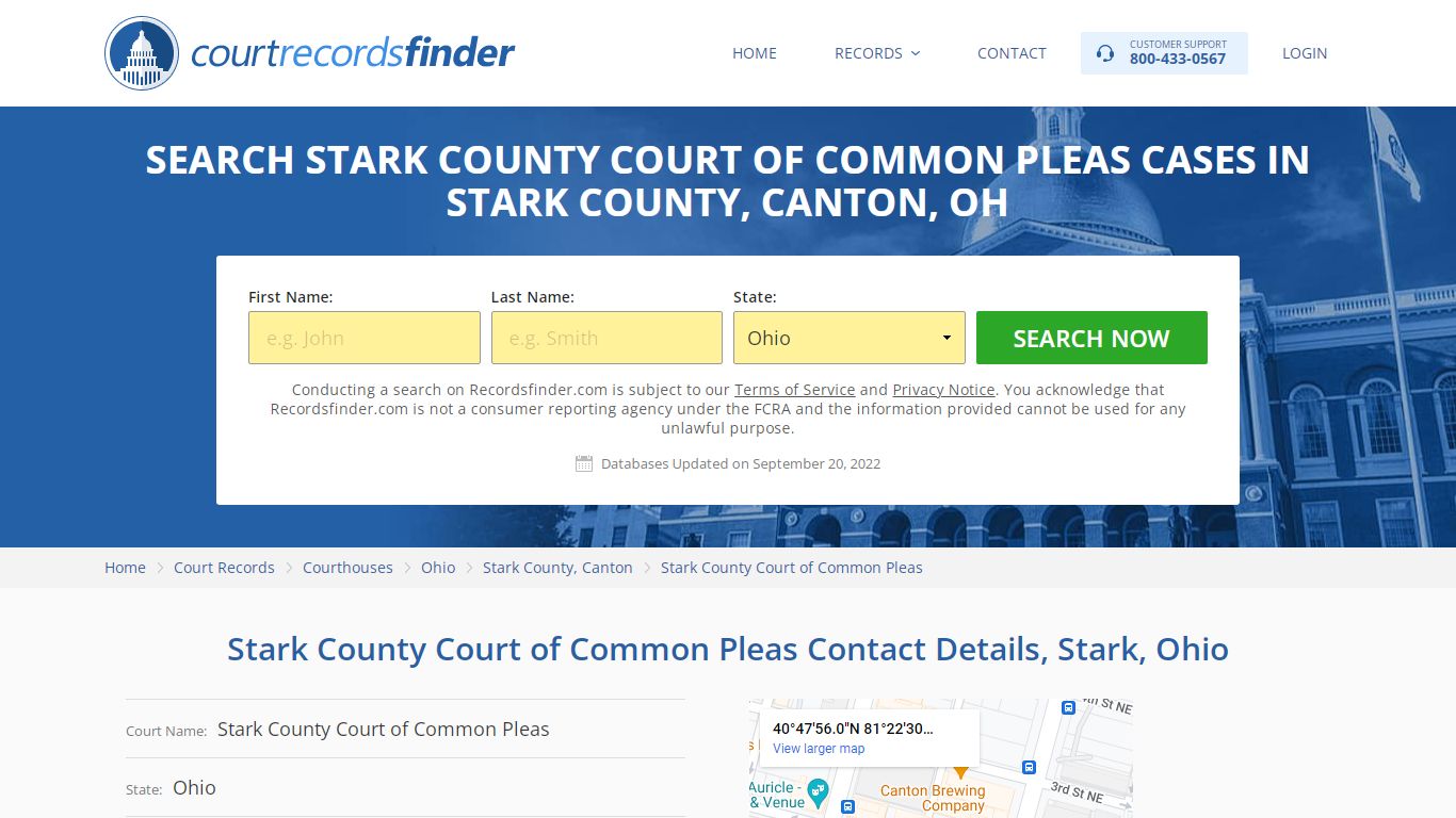 Stark County Court of Common Pleas Case Search - RecordsFinder